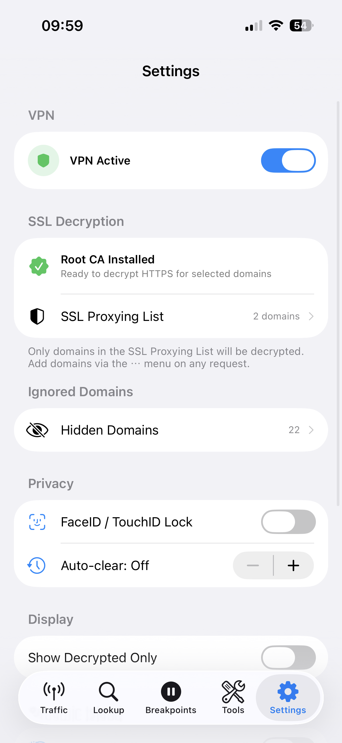 D Inspector blocklist rules